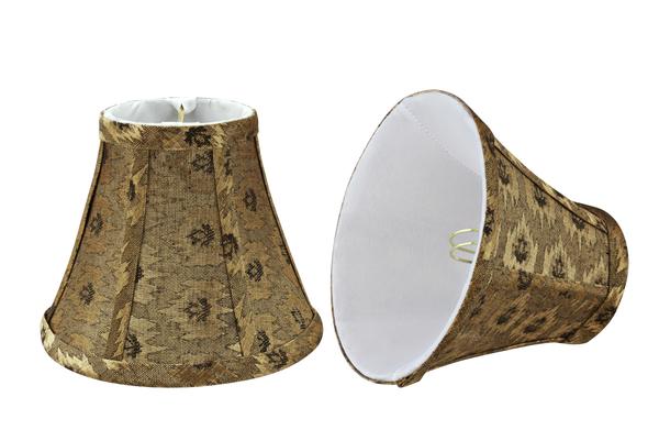 Aspen Creative 30073-6 Small Bell Shape Chandelier Set Clip ON LAMP Shade 6 Pack 3 x 6 x 5 Transitional Design in Pumpkin Gold 6 Bottom Width Aspen Creative 30073-6 Small Bell Shape Chandelier Set Clip ON LAMP Shade 6 Pack 3 x 6 x 5 Transitional Design in Pumpkin Gold 6 Bottom Width